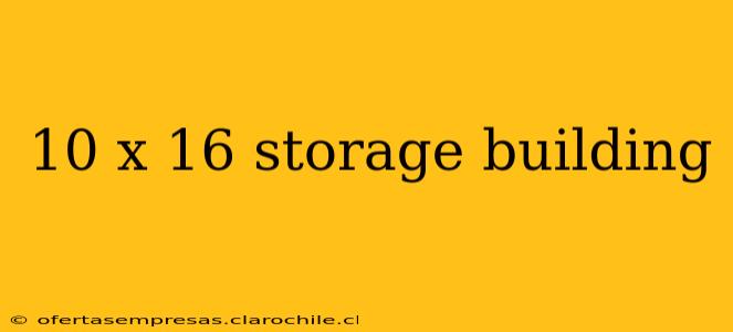 10 x 16 storage building