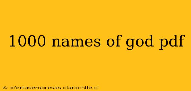 1000 names of god pdf