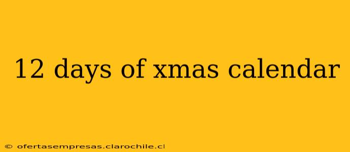 12 days of xmas calendar