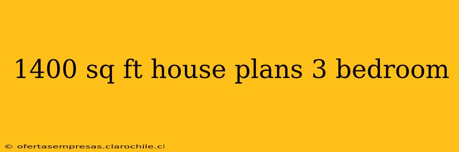 1400 sq ft house plans 3 bedroom