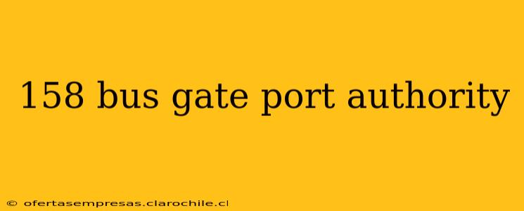 158 bus gate port authority