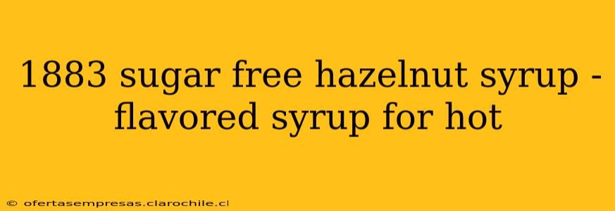 1883 sugar free hazelnut syrup - flavored syrup for hot