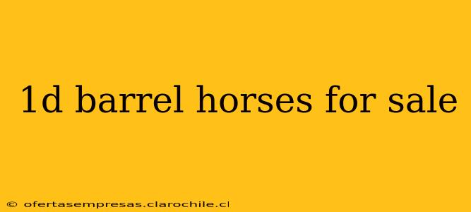 1d barrel horses for sale