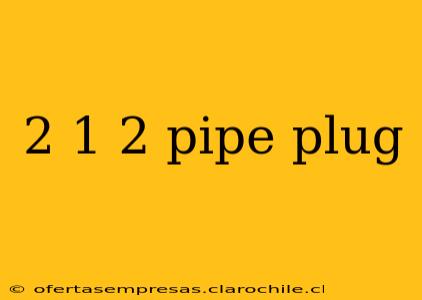 2 1 2 pipe plug