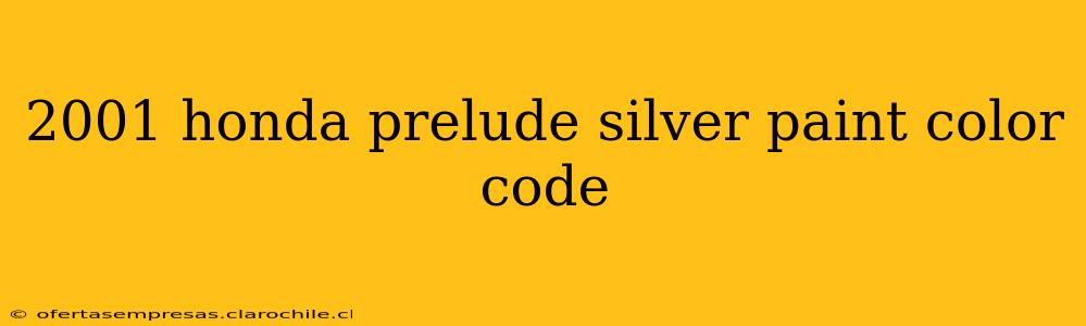 2001 honda prelude silver paint color code