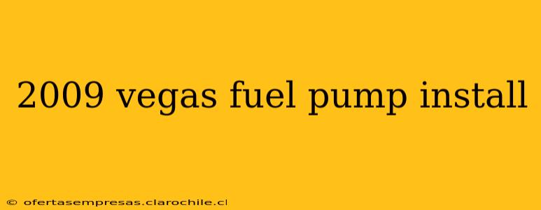 2009 vegas fuel pump install