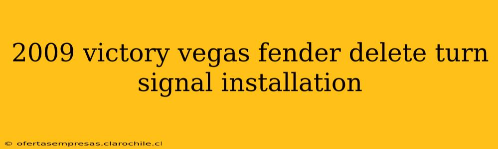 2009 victory vegas fender delete turn signal installation