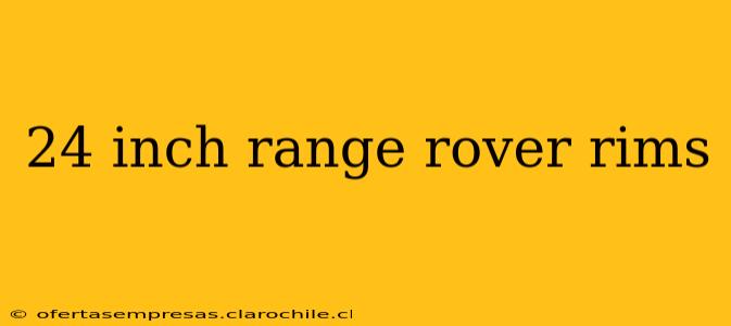 24 inch range rover rims