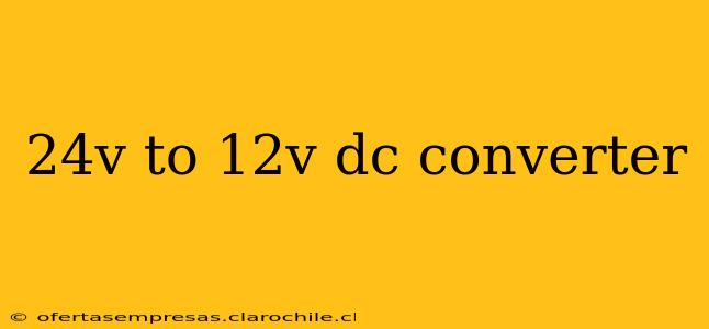24v to 12v dc converter
