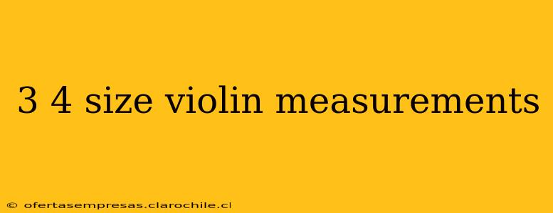 3 4 size violin measurements