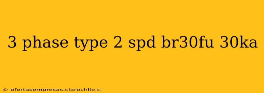 3 phase type 2 spd br30fu 30ka