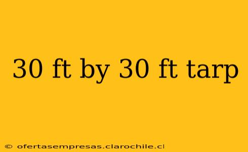 30 ft by 30 ft tarp
