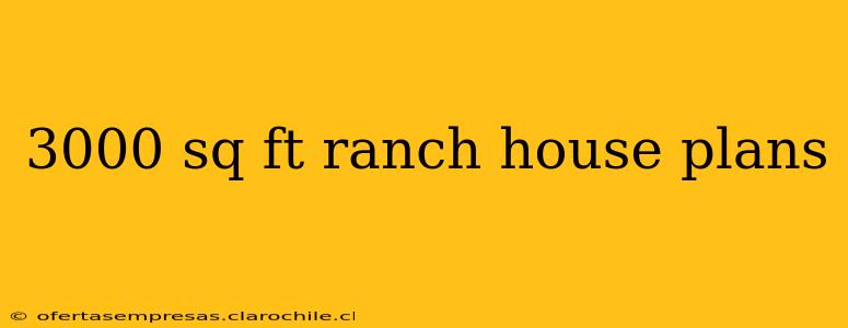 3000 sq ft ranch house plans