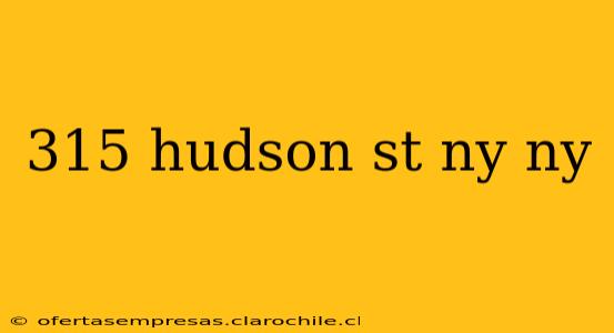 315 hudson st ny ny