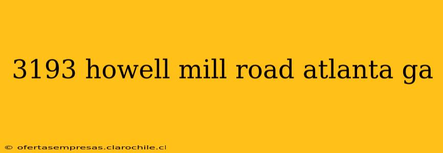 3193 howell mill road atlanta ga