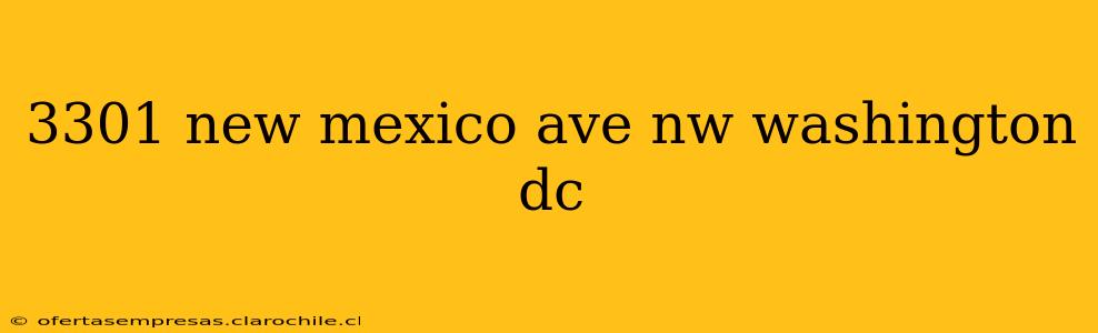 3301 new mexico ave nw washington dc