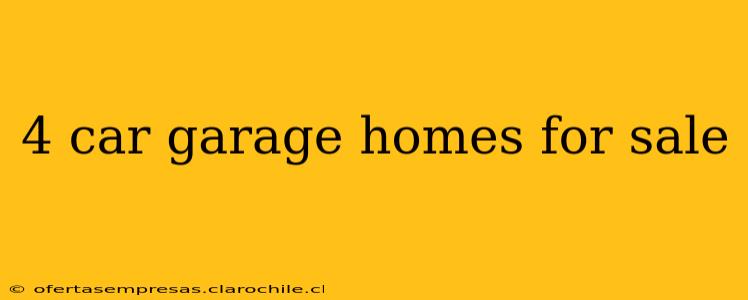 4 car garage homes for sale