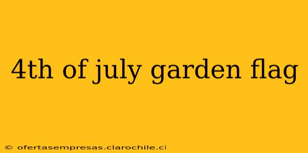 4th of july garden flag