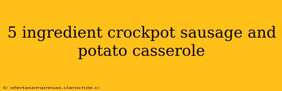 5 ingredient crockpot sausage and potato casserole