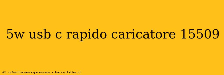 5w usb c rapido caricatore 15509