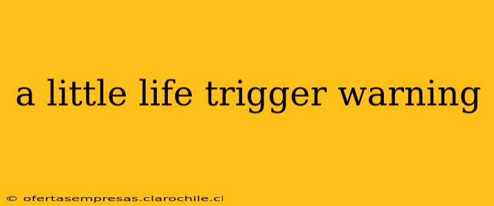 a little life trigger warning