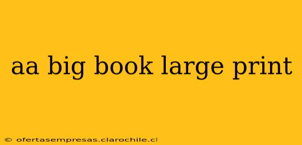aa big book large print