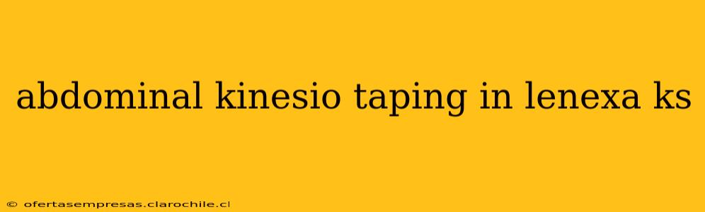 abdominal kinesio taping in lenexa ks