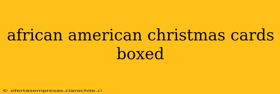 african american christmas cards boxed