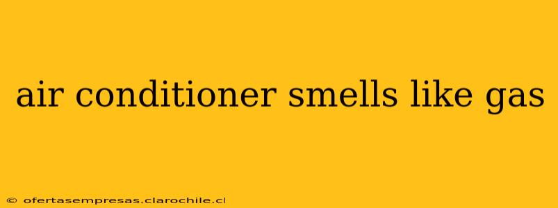 air conditioner smells like gas