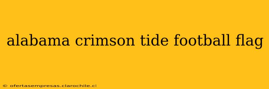 alabama crimson tide football flag