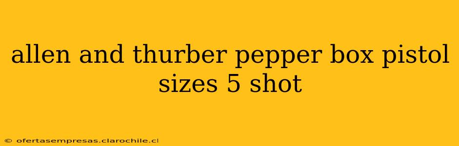 allen and thurber pepper box pistol sizes 5 shot