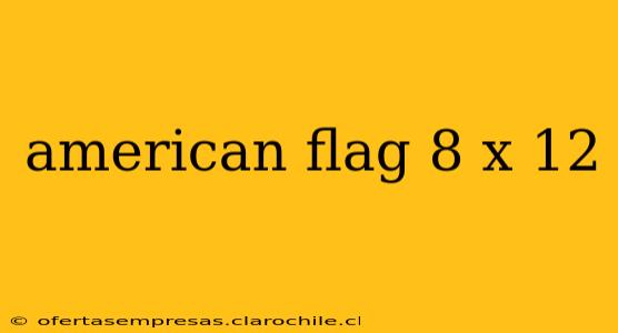 american flag 8 x 12