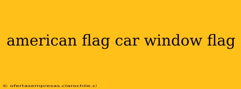 american flag car window flag