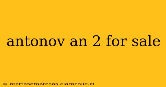 antonov an 2 for sale