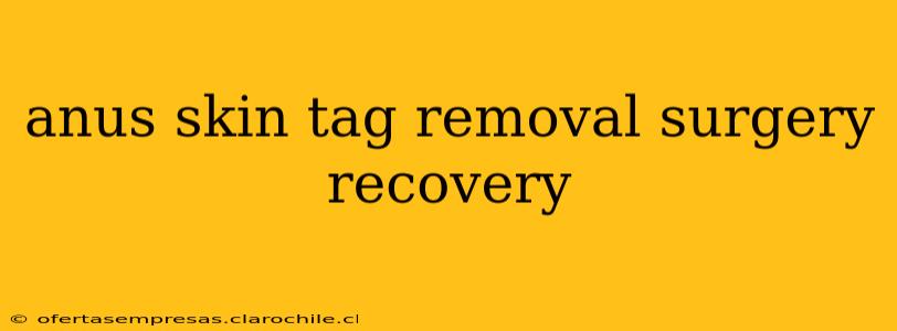 anus skin tag removal surgery recovery