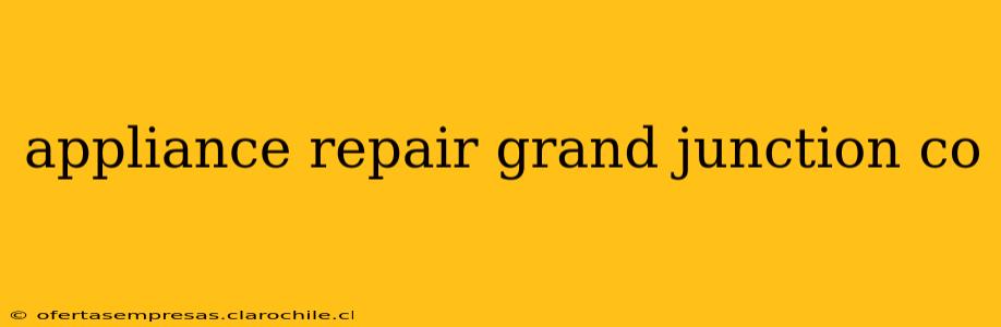 appliance repair grand junction co