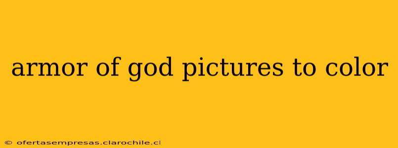 armor of god pictures to color