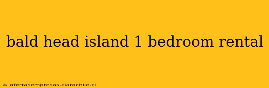 bald head island 1 bedroom rental