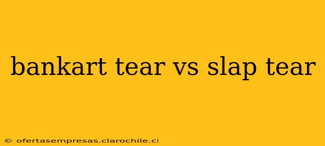 bankart tear vs slap tear