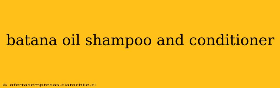 batana oil shampoo and conditioner