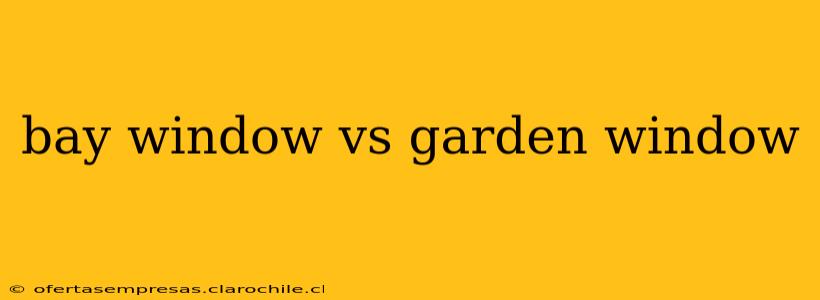 bay window vs garden window