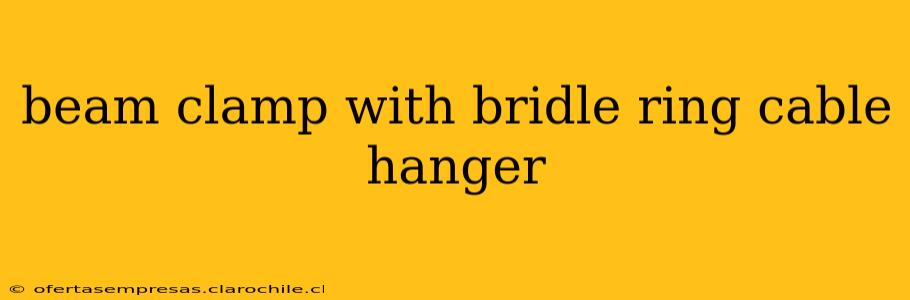beam clamp with bridle ring cable hanger