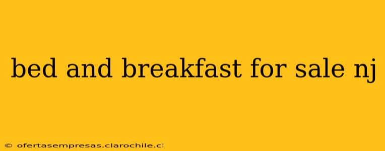 bed and breakfast for sale nj