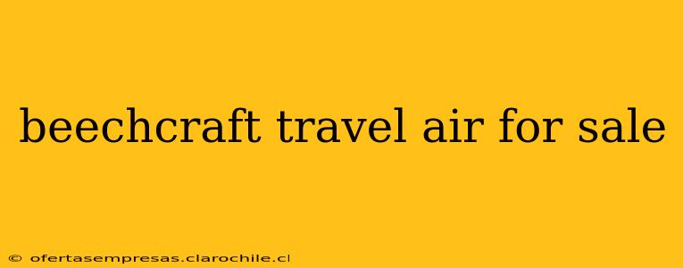 beechcraft travel air for sale