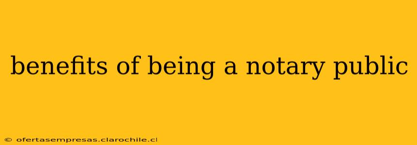 benefits of being a notary public
