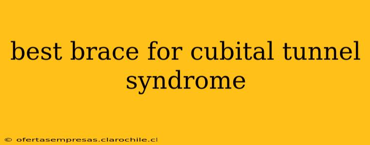 best brace for cubital tunnel syndrome