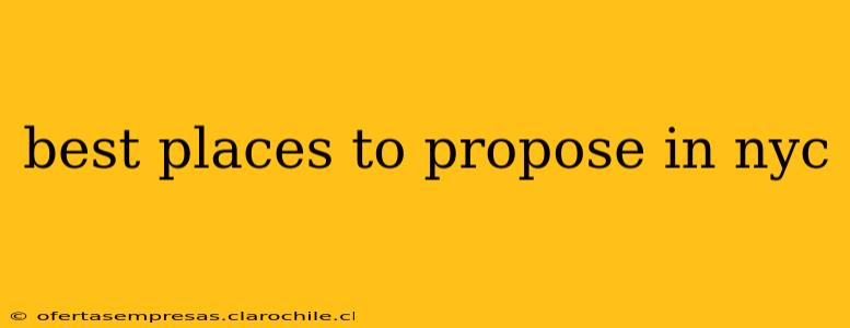 best places to propose in nyc