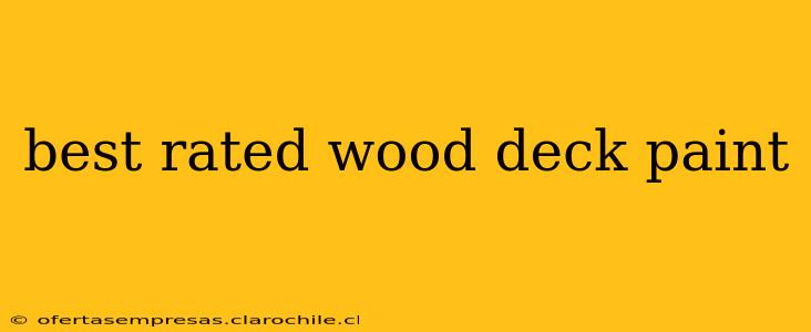 best rated wood deck paint