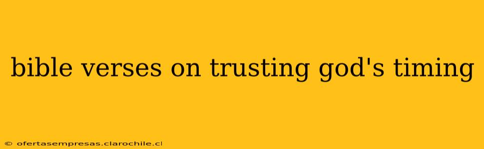 bible verses on trusting god's timing