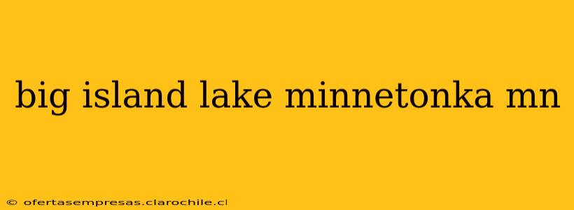 big island lake minnetonka mn